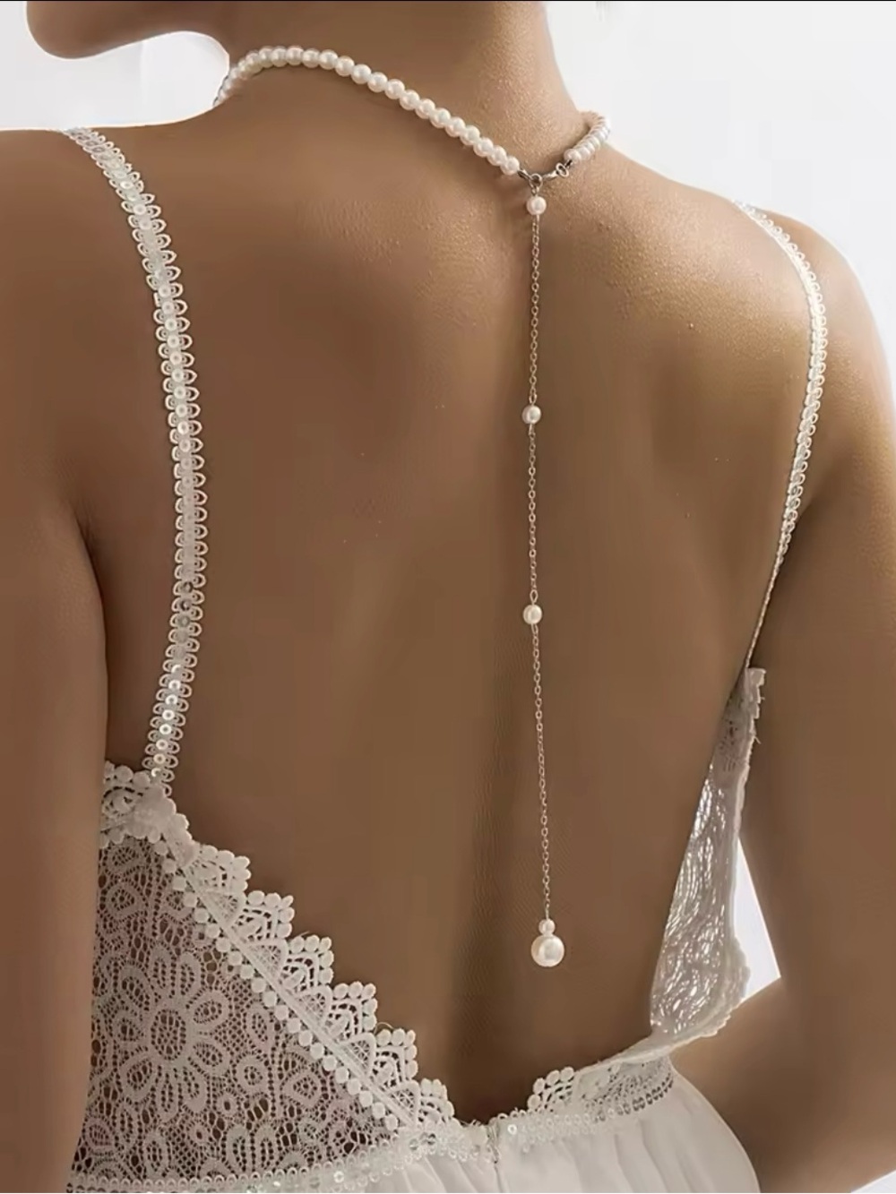 3/$40 NWT Imitation Pearl Chain Tassel Necklace